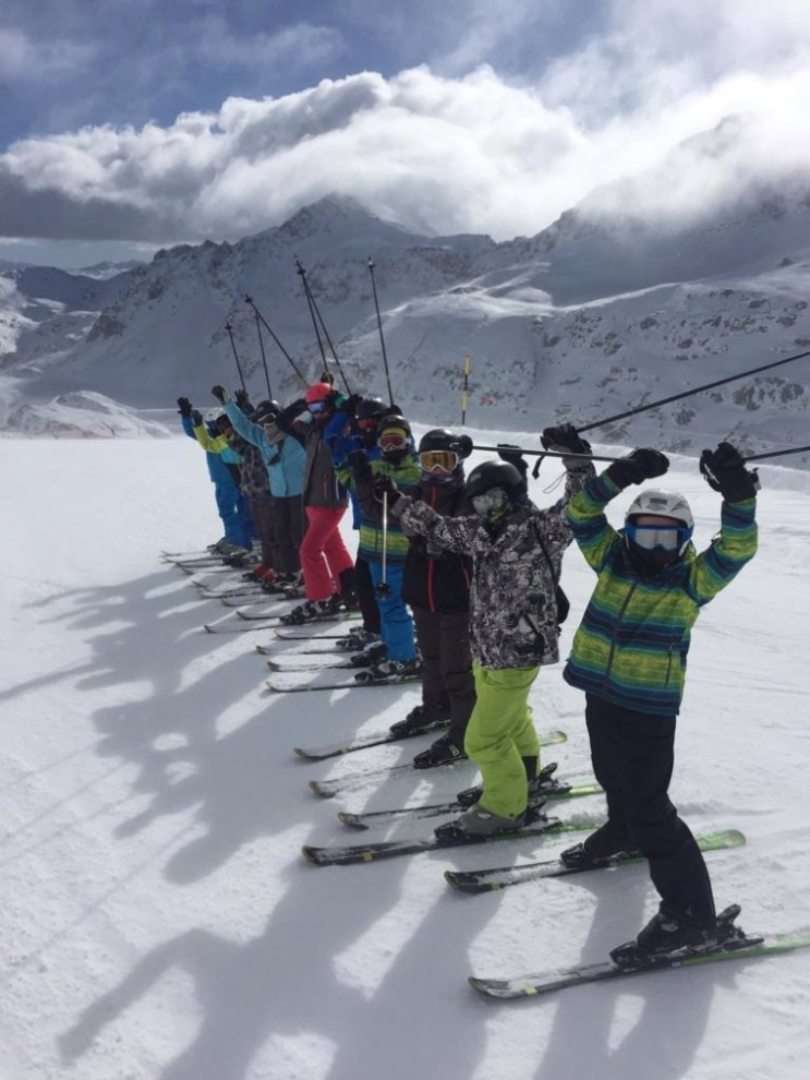 Grüße von unseren Skifahrern